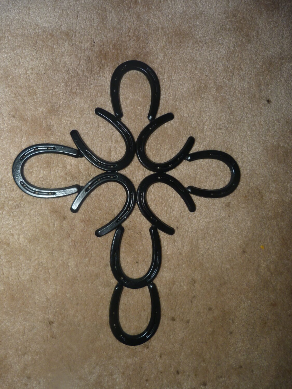 Horseshoe Cross, religious gifts for women/men, rustic decor, western