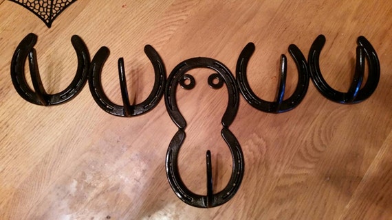 Horseshoe Moose Coat Hooks for Wall, Woodland Nursery Decor, Hunting Lodge  Decor, Forest Bathroom Accessories, Rustic Cabin Decor, Unique -  Norway