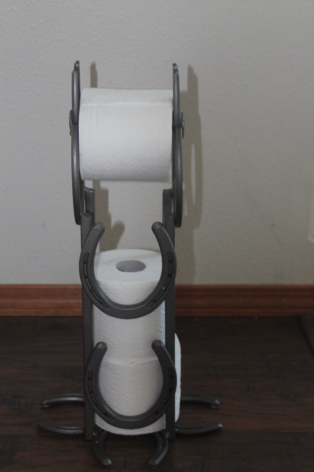 Horseshoe Toilet Paper Stand