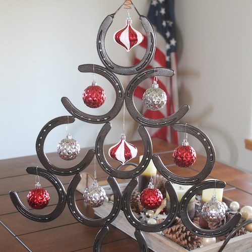 Horseshoe Christmas Tree Etsy
