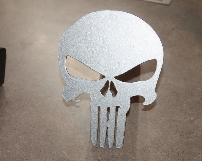 Punisher hitch cover, metal hitch cover, punisher skull, law enforcement gifts, military gift, 10th Anniversary gift, birthday gift for him