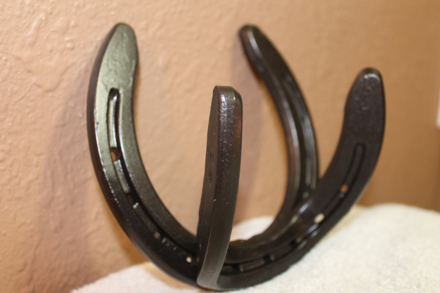 horseshoe wall hook, cowboy nursery decor boy, ranch bathroom