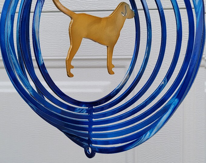 Lab wind spinner, golden Retriever, golden lab, dog lover gift, porch decor, sun catcher, dog memorial gift, house warming gift, metal art