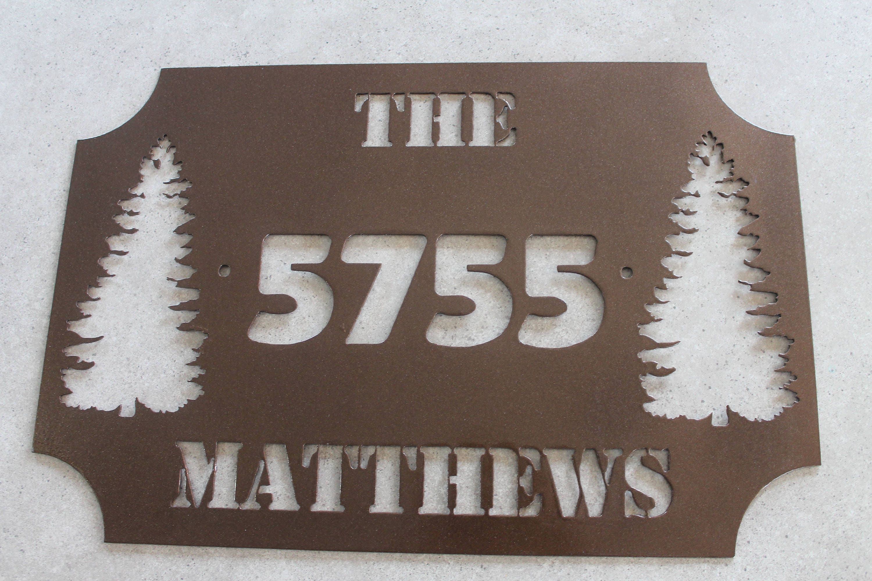 Metal Address signs