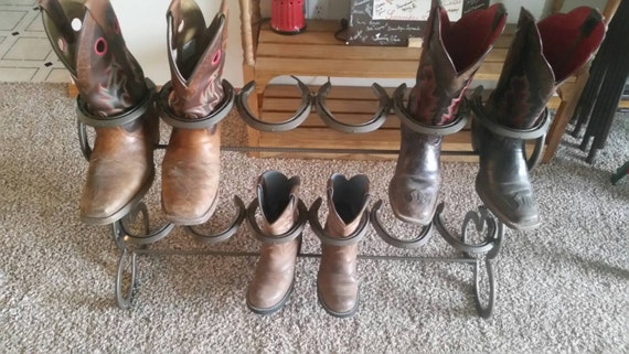 100% Used Horseshoe Boot Rack Shoe Organizer