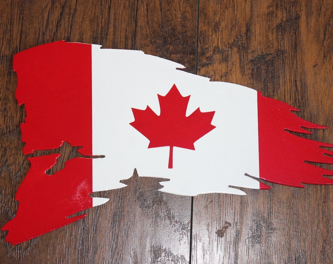 Canadian Tattered Flag