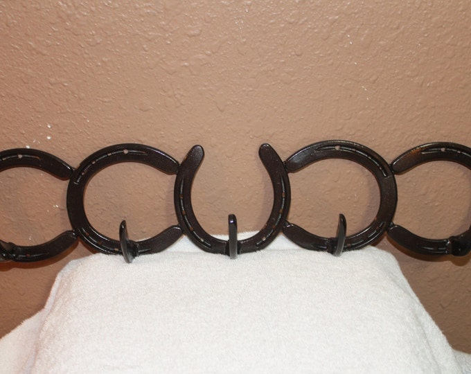 Horseshoe coat rack, western, rustic, wall mounted, rancher gift, cowboy gift, cowgirl gift, coat rack, entryway decor