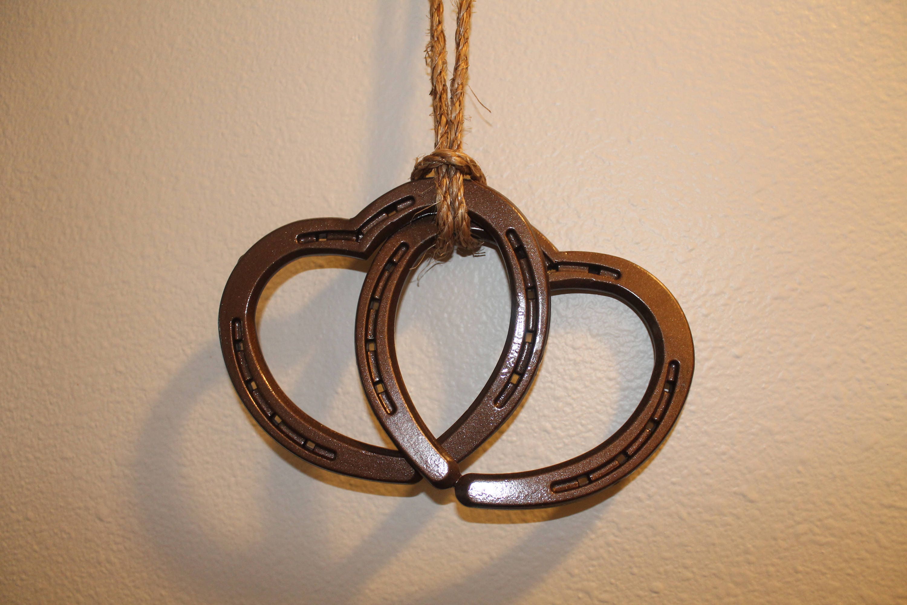 Horseshoe hearts, Love, 6th Anniversary gift, Valentines Day gift