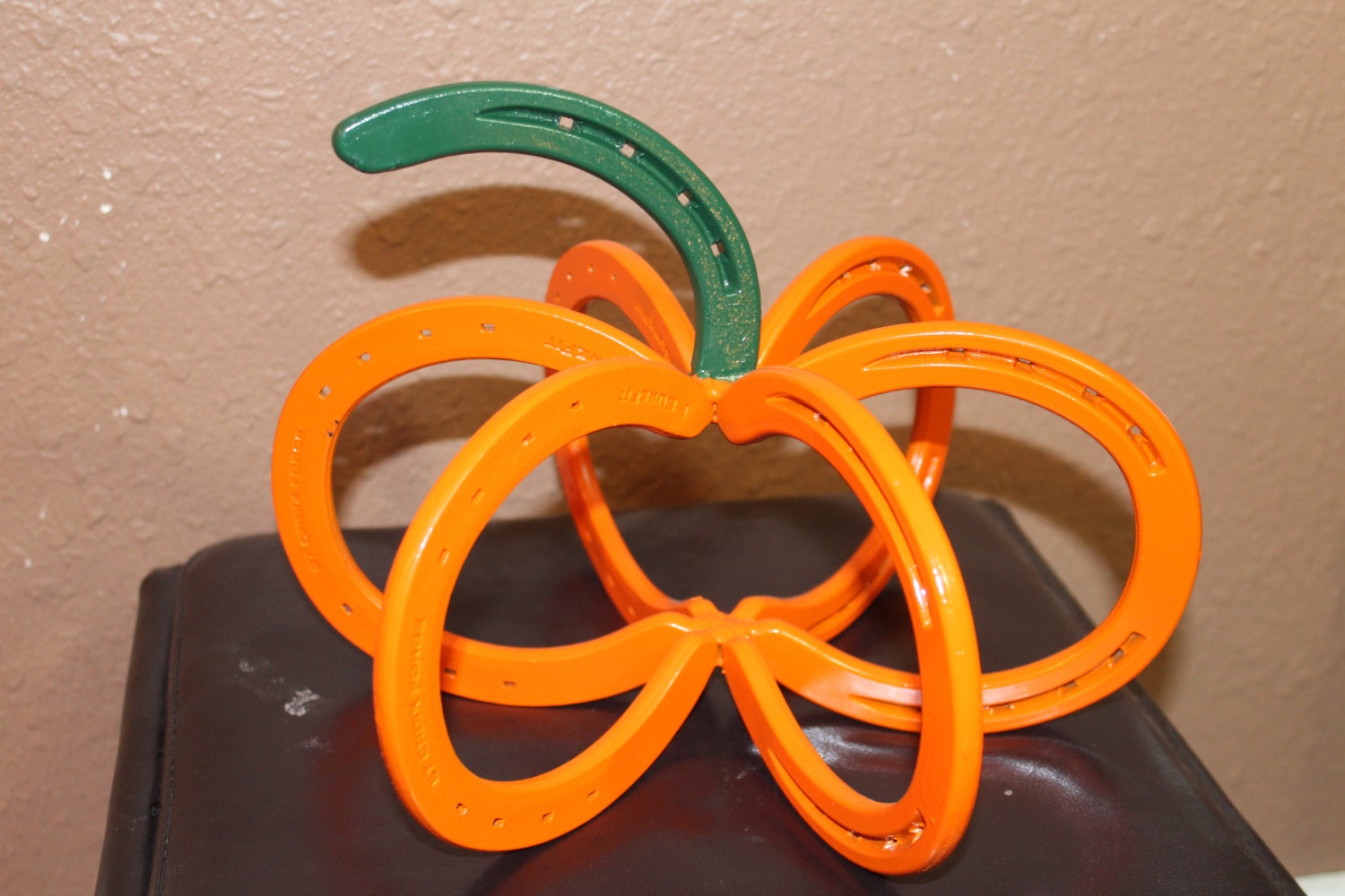 Horseshoe pumpkin, Halloween, Fall, Thanksgiving, western, rustic decor