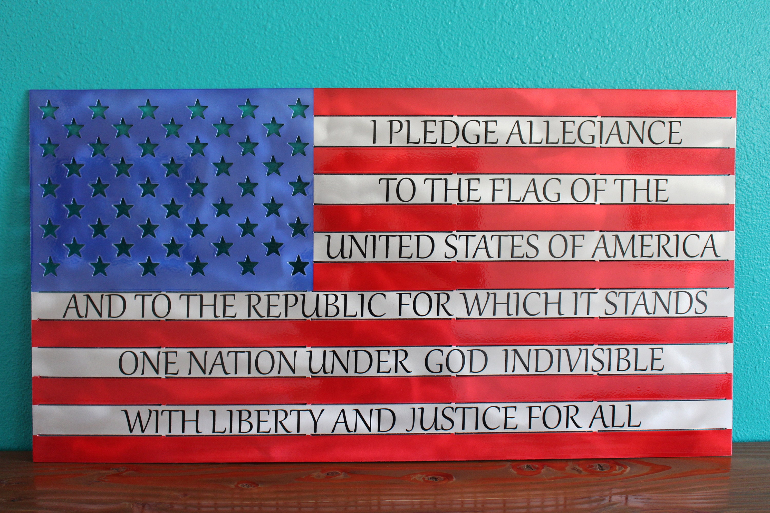 American Flag With Pledge Of Allegiance American flag with pledge of allegiance
