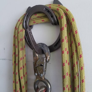 Horseshoe tack storage, tack hanger, tack hook, barn, horse, western, coat hook