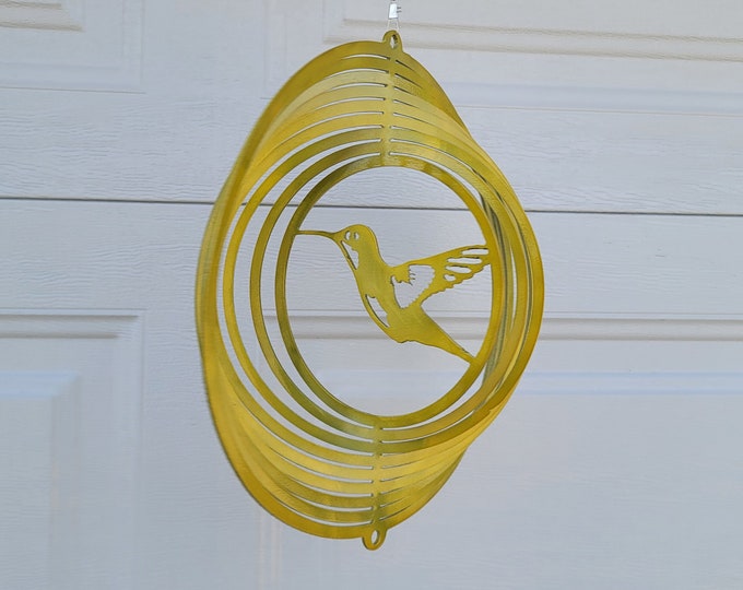 Hummingbird wind spinner, spring decor, bird lover gifts, gifts for her, house warming gift, sun catcher, wildlife decor, porch decor, new