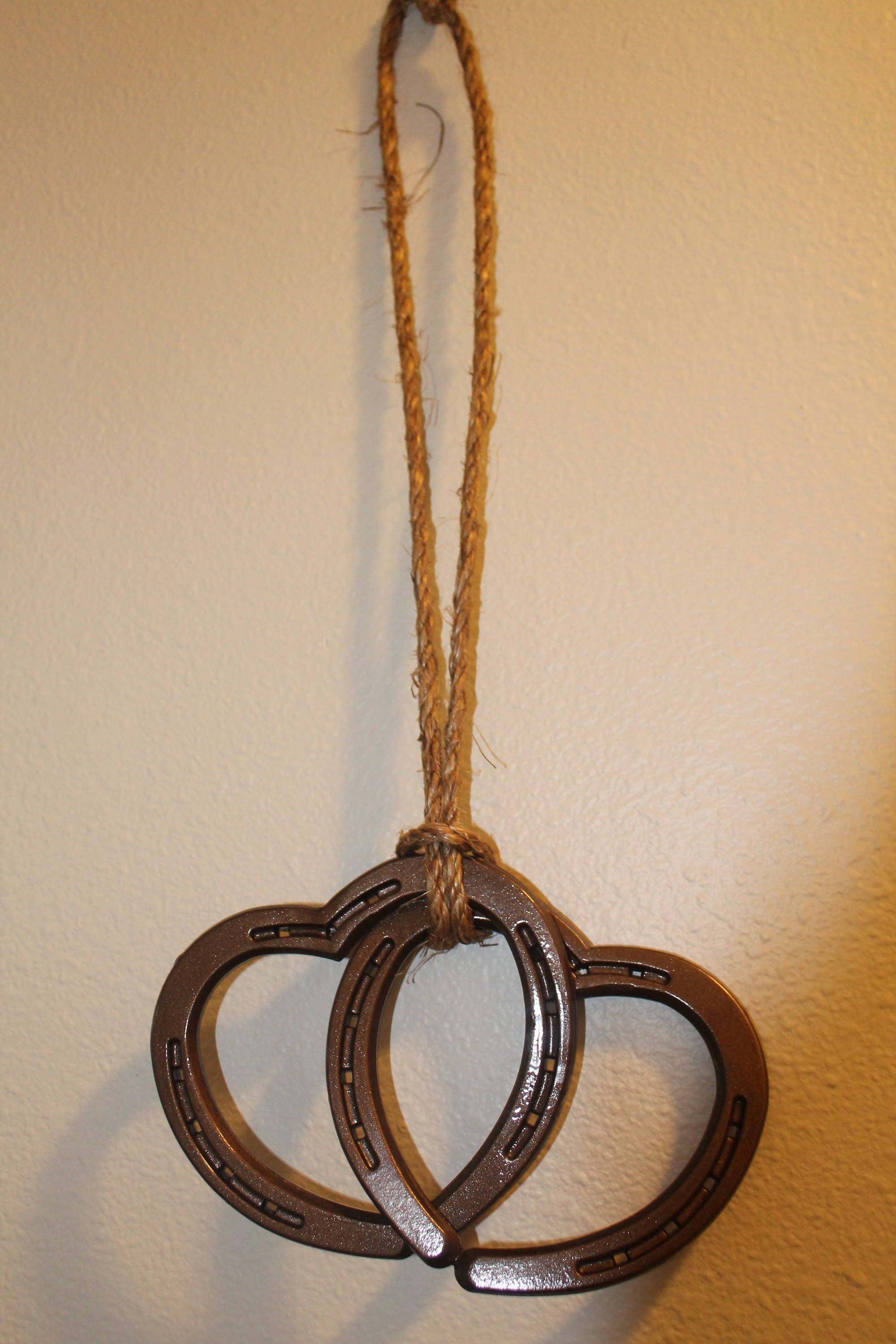 Horseshoe hearts, Love, 6th Anniversary gift, Valentines Day gift
