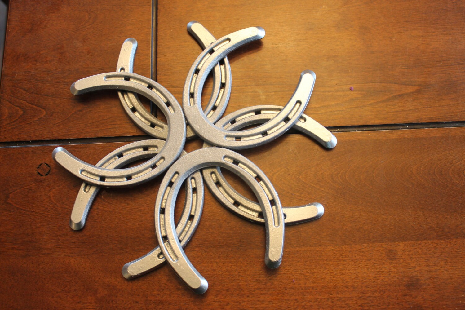 Horseshoe snowflake, winter snowflake, rustic, western, holiday decor