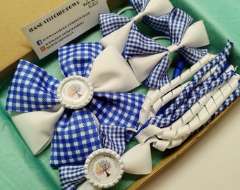 Gingham School Bows | Mini School Birthday | Box of Bows | Bundle of Bows | Birthday Gift | Bows | Birthday Bow Gifts | Christmas Gift Bows