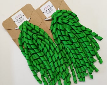 Green Dangles Bobble | School Bobbles | Green Bobbles | korker ribbon | corker ribbon