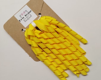 Yellow Dangles Bobble | School Bobbles | Yellow Bobbles | korker ribbon | corker ribbon