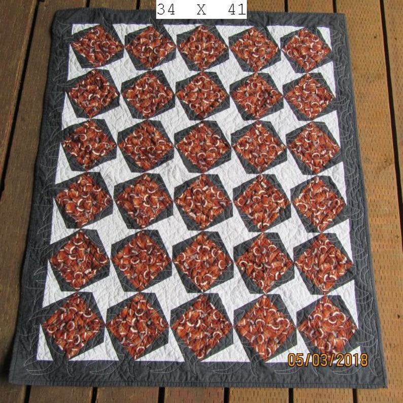 Football Baby Quilt