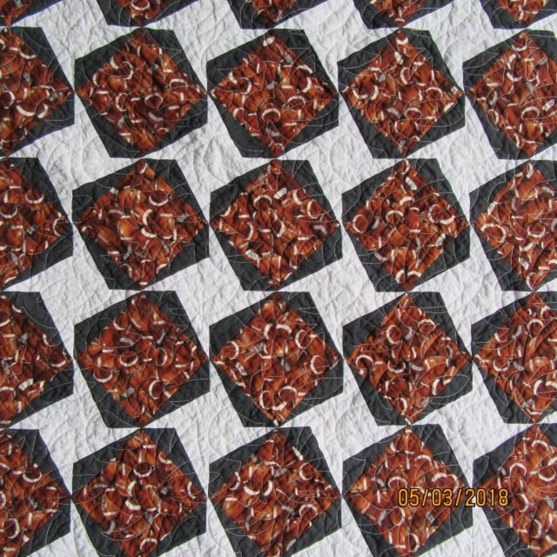 Football Baby Quilt