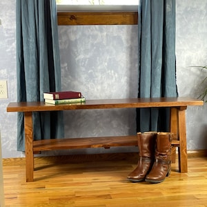 Entryway Bench with Shelf image 6