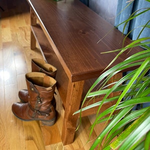 Entryway Bench with Shelf image 4