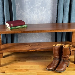 Entryway Bench with Shelf image 3