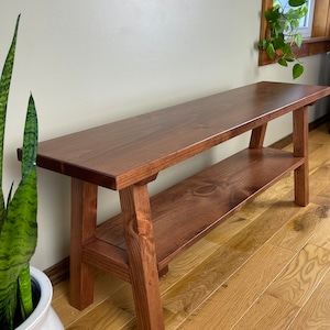 Entryway Bench with Shelf image 5