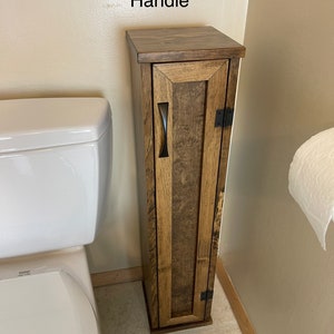 Bathroom Storage Cabinet, Toilet Paper and Plunger Cabinet