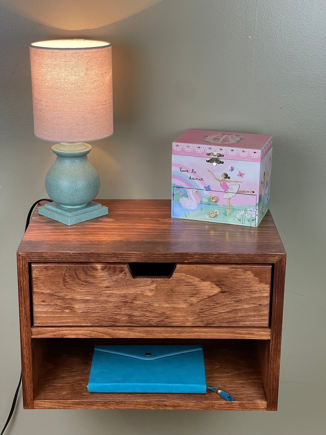 Matching Pair 2 of Floating Nightstands Etsy