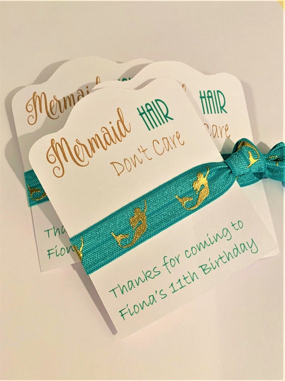 Mermaid Party Favors for Kids Birthday Mermaid Hair Ties