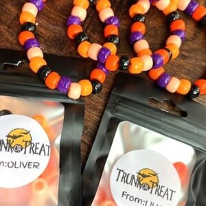 DIY Halloween Bracelet Kit: Kids Party Favor, Trunk or Treat Activity