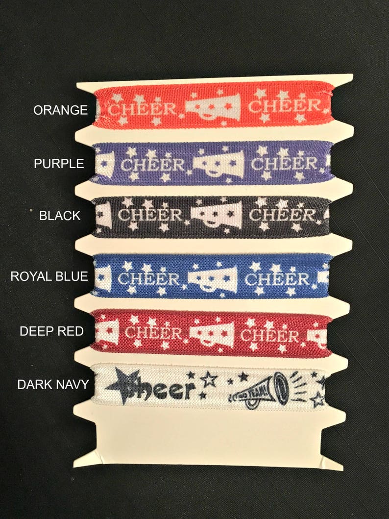Celebration Cheerleader Personalized Hair Dance Team Spirit Sparkle Cheer Hair Accessories-Custom Team Colors Cheer Gift