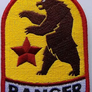 Fallout New Vegas geïnspireerde Ranger Bear NCR cosplay gamer patch klittenband achterkant