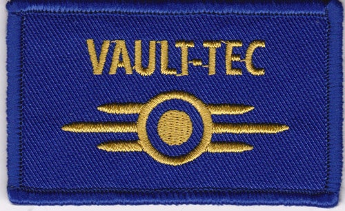 Vault-Tec Fallout Insipried Patch Cosplay 3"x2" Inches Hook…