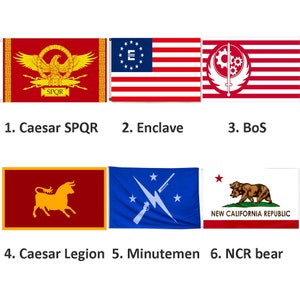 Fallout inspired Gamer Cosplay flags