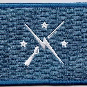 Fallout inspired Minuteman style patch with 2.5&quot;x3.5&quot; Cosplay Hook and Loop backing