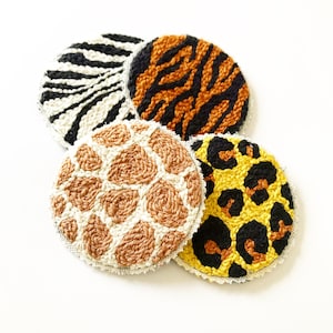 Wild Africa Punch Needle Coaster Pattern