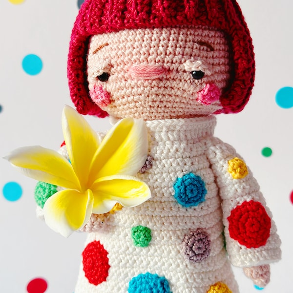Kusama Doll Amigurumi: Crochet Pattern (PDF)
