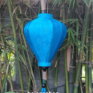 Set of 4 pcs ceiling lamps, ceiling lanterns for living room- Hoi An bamboo silk lanterns for garden decoration, lamps for wedding decor