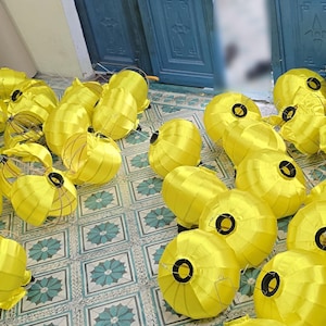 Set of 20 Waterproof Silk Lanterns: Vietnamese Wedding Decor (55cm)
