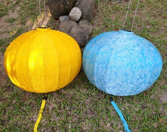 Vietnamese Silk Lanterns (Set of 2, 90cm): Wedding & Event Decor