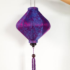 Set of 4 Handmade Silk Lanterns: Vietnamese Wedding & Garden Decor