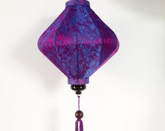 Set of 4 Handmade Silk Lanterns: Vietnamese Wedding & Garden Decor