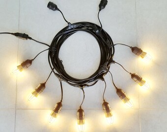 Demon Play Evakuering billet Outdoor String Light Kit of 8 Pcs LED Bulbs for Lighting up - Etsy
