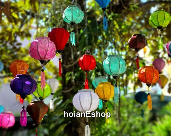 Lanterns online in garden