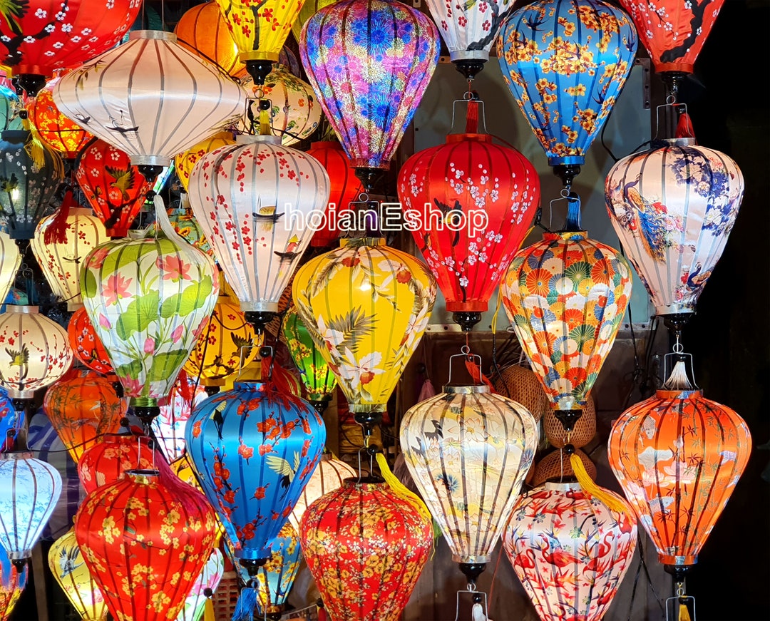 Set 100 Pcs Hoi an Silk Lanterns for Wedding Decoration New Ye…