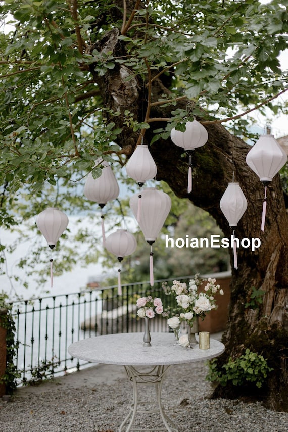 White outlet garden lanterns