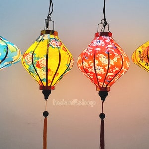 Set 4 Vietnam bamboo lanterns 35cm for Home decorations - Lanterns for Patio Hanging -Home lamp decoration - Lanterns for Restaurant