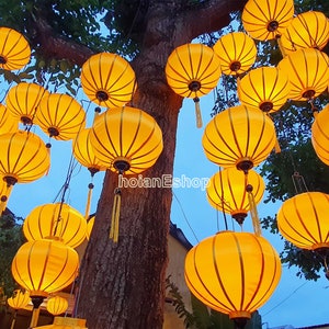 Set 30 Stück Vietnam Seidenlaternen 35 cm für Restaurant Dekoration, Outdoor Party Dekoration, Garten Party Dekoration