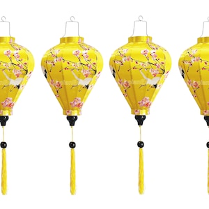 Flower silk lanterns 35cm for Outdoor Party decorative - Wedding decoration - Porch Decor - Peronalization lanterns - Set of 4 pcs